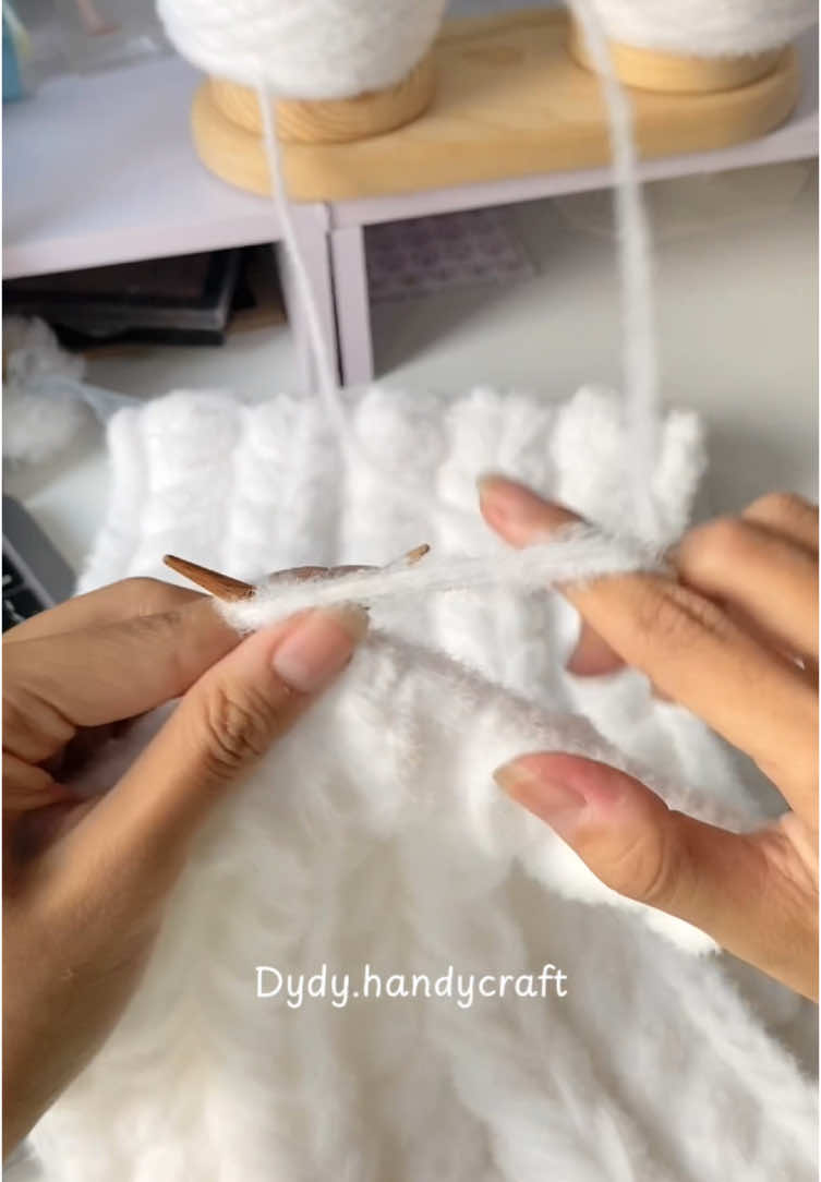 🤍 #handmade #knitting #khănlen 