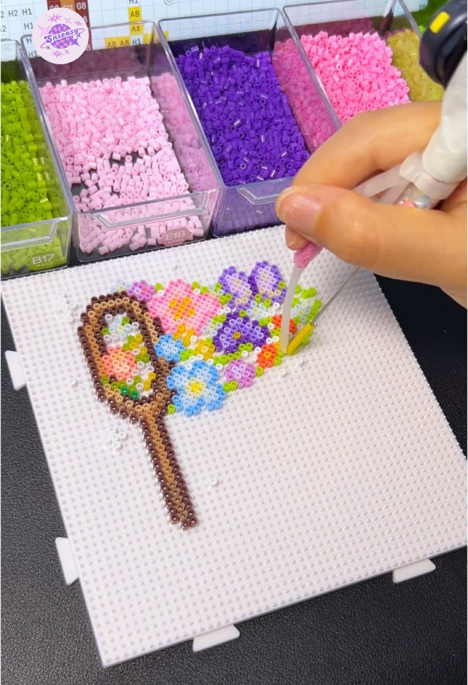 ASMR making Fuse Bead: Beautiful Flower🌷🎀🌸💗✨#fusebeads #perlerbeads #hamabeads #ironbeads #perlerbeadsart #hamabeadsart #asmr #satisfying #satisfyingvideo #satisfyingsounds #pixelart #perler #shinchan #shinchanlover #usa🇺🇸 #canada🇨🇦 #au #europe #unitedkingdom #de #fr #spain #saudiarabia🇸🇦 #australia #singapore #japan #korea #orangecat #cat #catsoftiktok #catlover 
