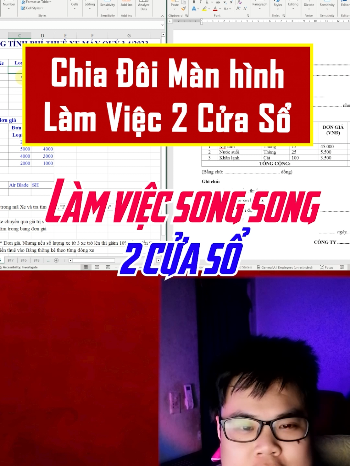 thủ thuật chia đôi màn hình máy tính làm việc cùng lúc 2 cửa sổ #minhlakhoa #khoatinhoc #tinhocvanphong #meotinhochay #tipspc #LearnOnTikTok 