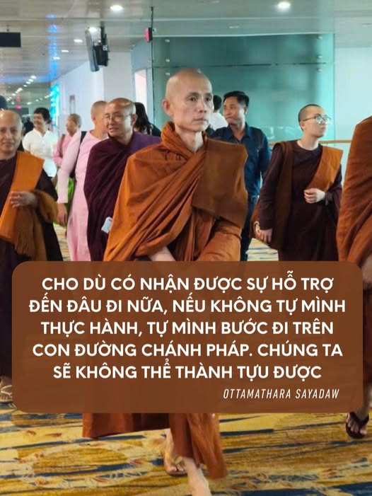 CHO DÙ CÓ NHẬN ĐƯỢC SỰ HỖ TRỢ ĐẾN ĐÂU ĐI NỮA, NẾU KHÔNG TỰ MÌNH THỰC HÀNH, TỰ MÌNH BƯỚC ĐI TRÊN CON ĐƯỜNG CHÁNH PHÁP. CHÚNG TA SẼ KHÔNG THÊ THÀNH TỰU ĐƯỢC. #thiensuottamathara  #chiasephap  #nuoiduongbodetam