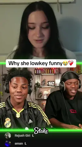 Why she lowkey funny😭❤️‍🩹 #Ishowspeed #speed #fyp #foryou #foryoupage #viral #ishowspeedclips ishowspeed speed ksi #ksi #jj #sidemen #uk 