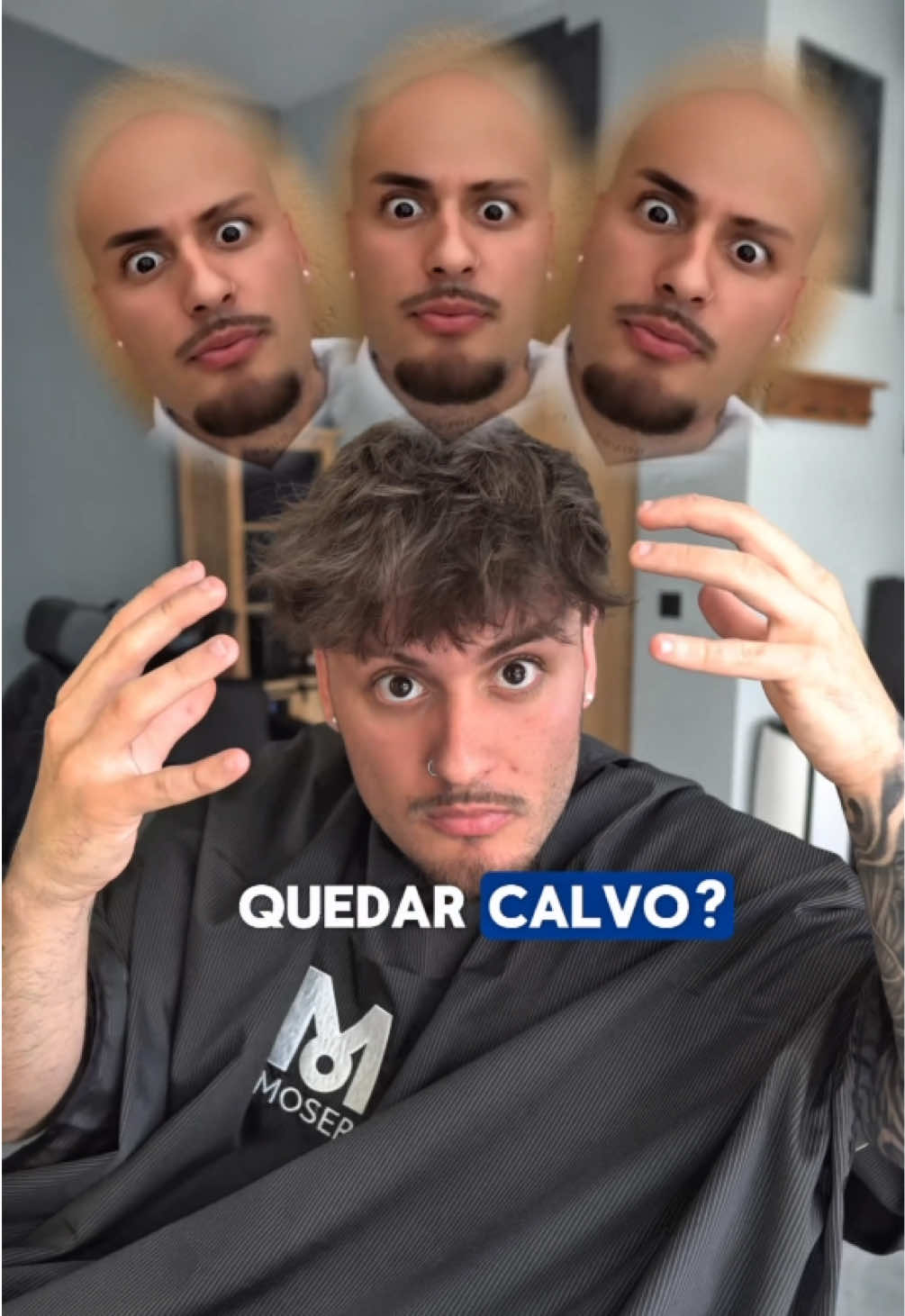 LEE LA DESCRIPCIÓN⬇️⬇️ Para realizarlo, le debes escribir a chat gpt el siguiente prom: Analiza estas tres fotos y dime si se percibe algun tipo de alopecia, perdida de pelo, o calvicie. En caso positivo, haz una linia temporal indicando con que edad me quedaré calvo sabiendo que tengo (tu edad) años. No olvides seguirme para estar siempre al dia de las tendencias sobre barbería y cuidado personal. Me ayudas a llegar a 50k?🫶🤝🏼 #barberia #calvicie #ia #barbero #parati 