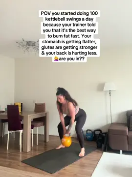Lets start swinging 🔥🔥#fatburningworkouts #kettlebellswing #100repschallenge #1100repsaday  #kettlebellswingschallenge #fyp