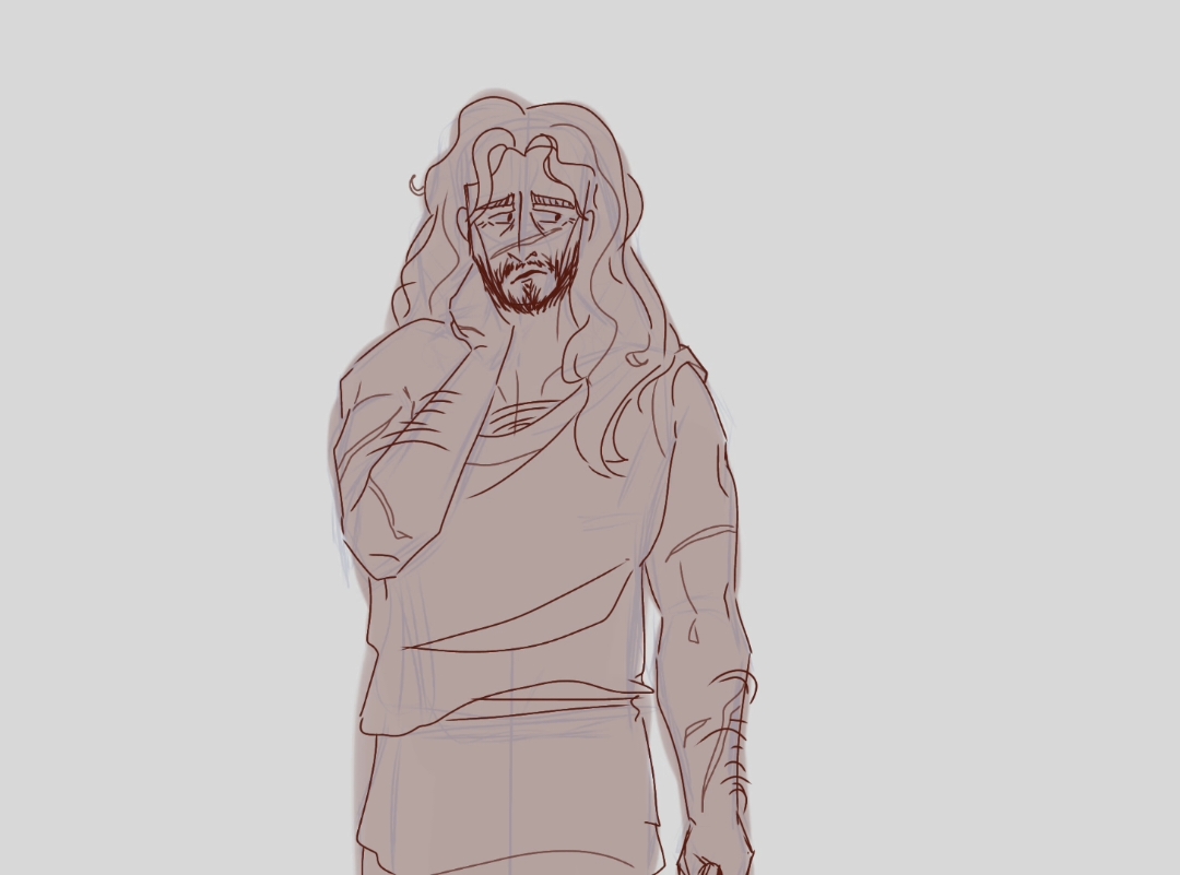 I won't comment on this, okay? This trend is too funny. #sketches #epicthemusical #homer #art #iliad #odyssey #odysseus #penelope #circe #calypso #poseidon  #zeus #eurylochus #diomedes #polites 