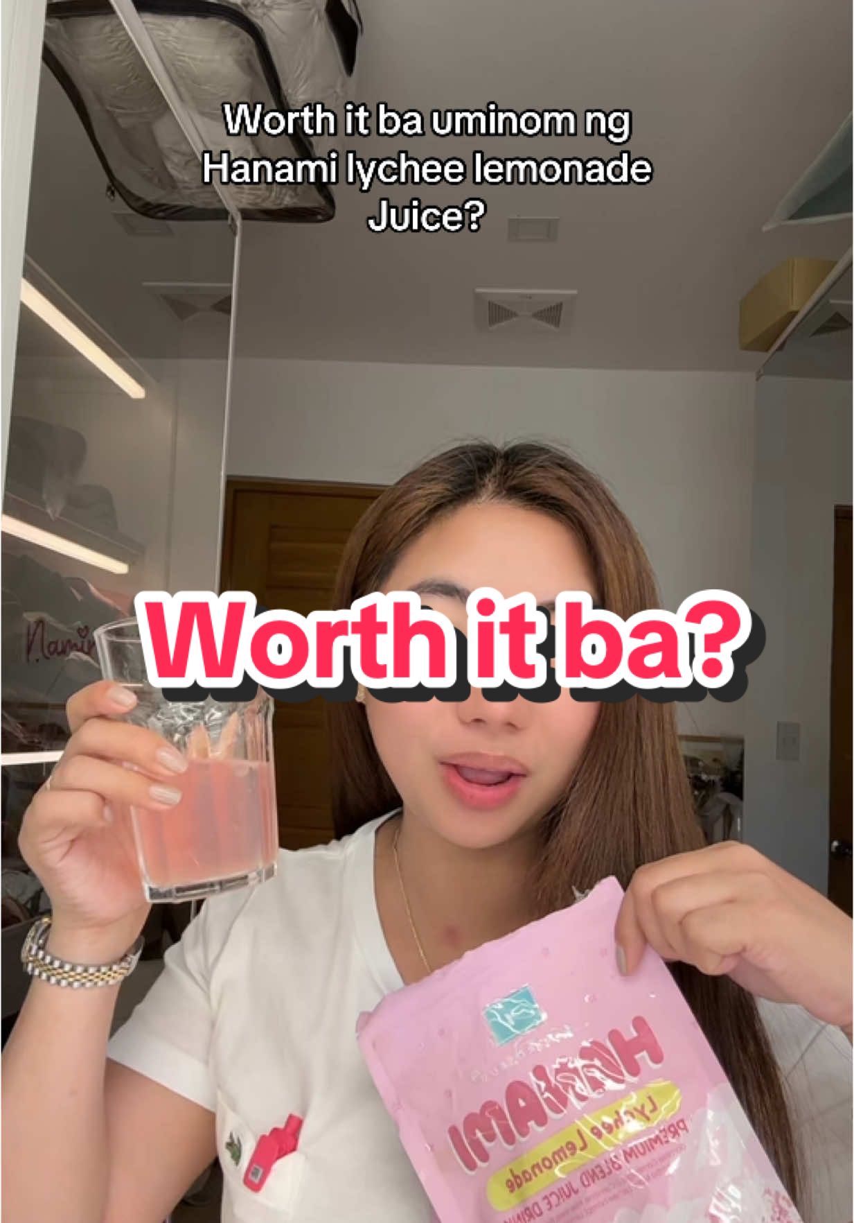 Worth it ba uminom ng beaty drink na hanami lychee lemonade? #namiroseus #hanamilycheelemonade #hanamijuice 