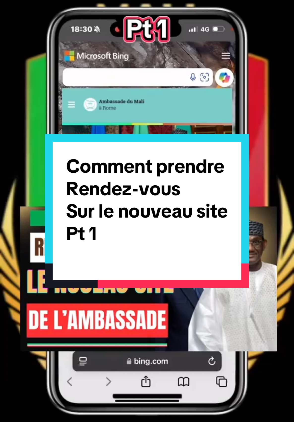 Ecco il video come prendere appuntamento sul nuovo sito dell’ambasciata del Mali a Roma @Lagare MK🇲🇱🇮🇹 