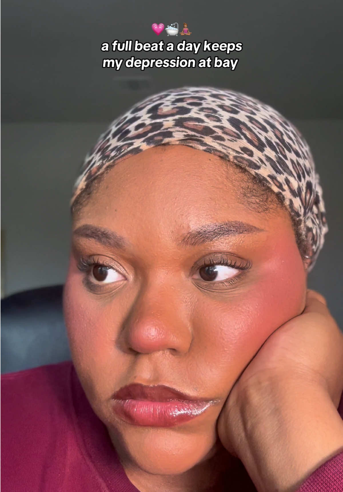 Depression is tough, but I’m tougher (and I can do my makeup 🤓☝🏽!! Beat that depression…. lol)  Slowly starting to get back into it! Thanks for being so patient with me, friends ❤️