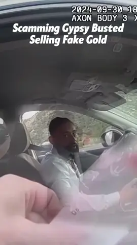 Gypsy Scammer Busted Selling Fake Gold.BODYCAM. Full clip on The CrimePiece