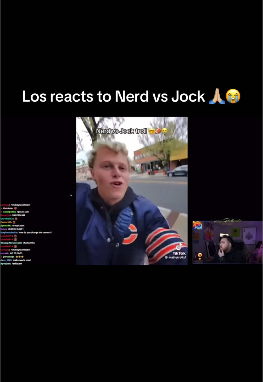 W Los 🙏🏼😭 #troll #nerd #jock #prank #lospollostv #reaction 