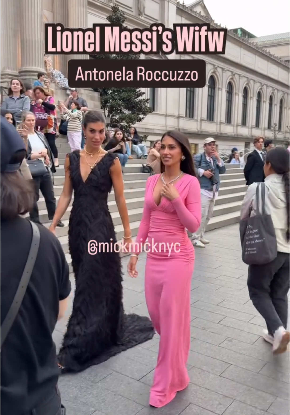 Lionel Messi’s wife Antonela Roccuzzo 💖 Last night at the @Tiffany&Co. Blue Box event 💍 #entertainmentnews #messi #antonela #bts #nycfashion #bluebox #tiffany 