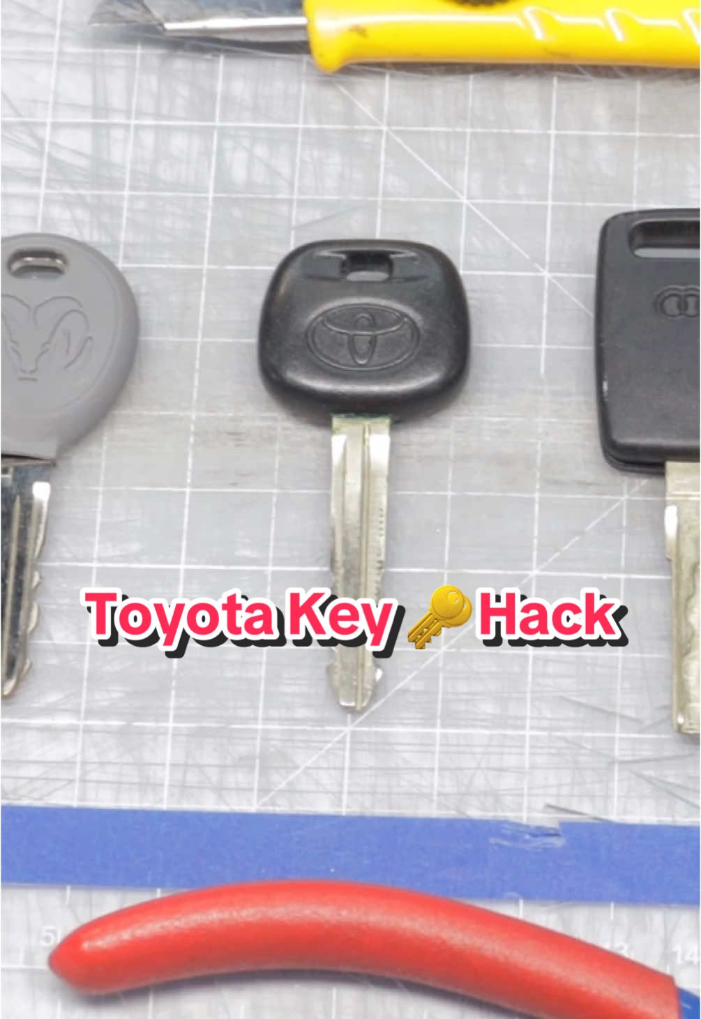 FASTEST Way to Remove the Transponder Chip From Your Toyota Key 🔑  … #DIY #toyota #transponder #carkey #keyhack #keyport #hack #LifeHack