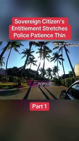 Sovereign Citizen's Entitlement Stretches Police Patience Thin  Part 1	 #cops #copsoftiktok #police #policeofficer #bodycam #crime #truecrime #truestory #foryou #fyp 