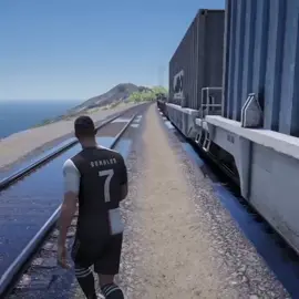 Cristiano Ronaldo Try to Stop Train in GTA 5 Best Mission #cristianoronaldo #cr7 #gta6 #gtav #gta5