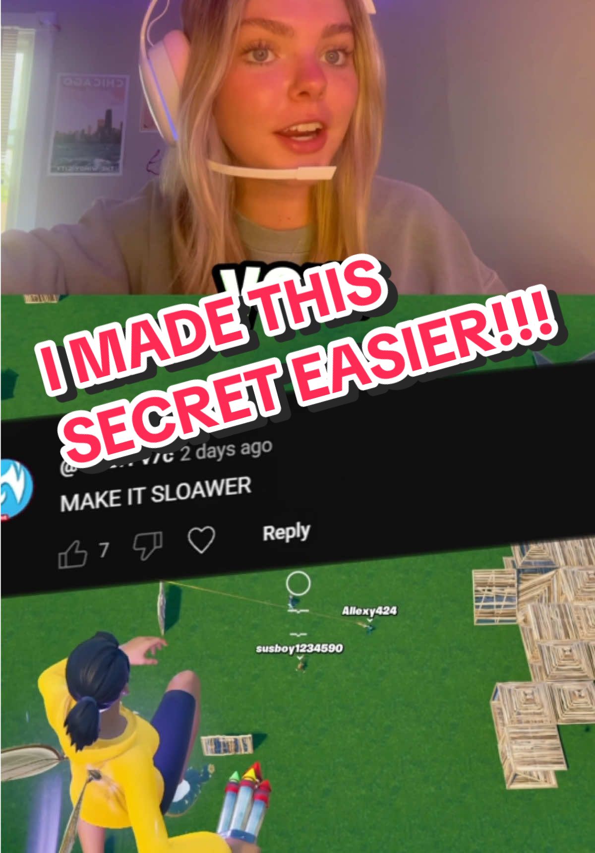 I made this secret EASIER !!! #fortnite #fortnitecreative #hivemaps 