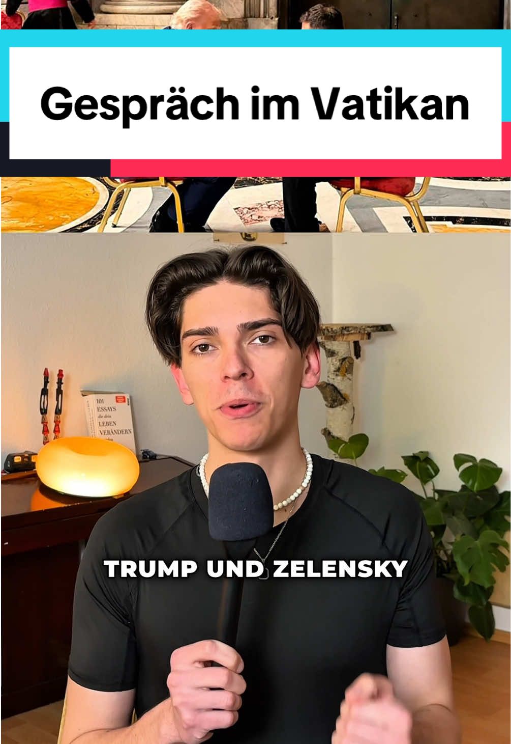 Trump und Selenkyj haben im Vatikan miteinander geredet #60SekundenNews #lernenmittiktok 