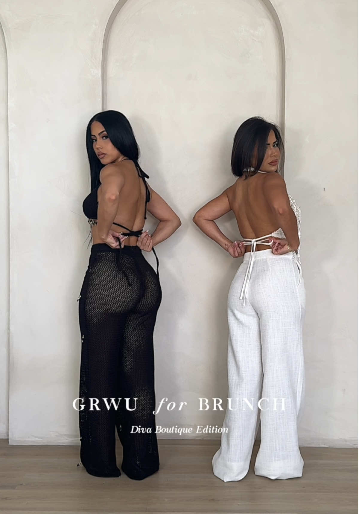 Get Ready with Us 🖤🤍🐚 #DivaBoutique #fashioninspo #outfitinspo #divasweardiva #divasweardiva #divaboutique #mini #miamifashion #miamifashion #set #beachlook #twinning #matchinglooks #bff 