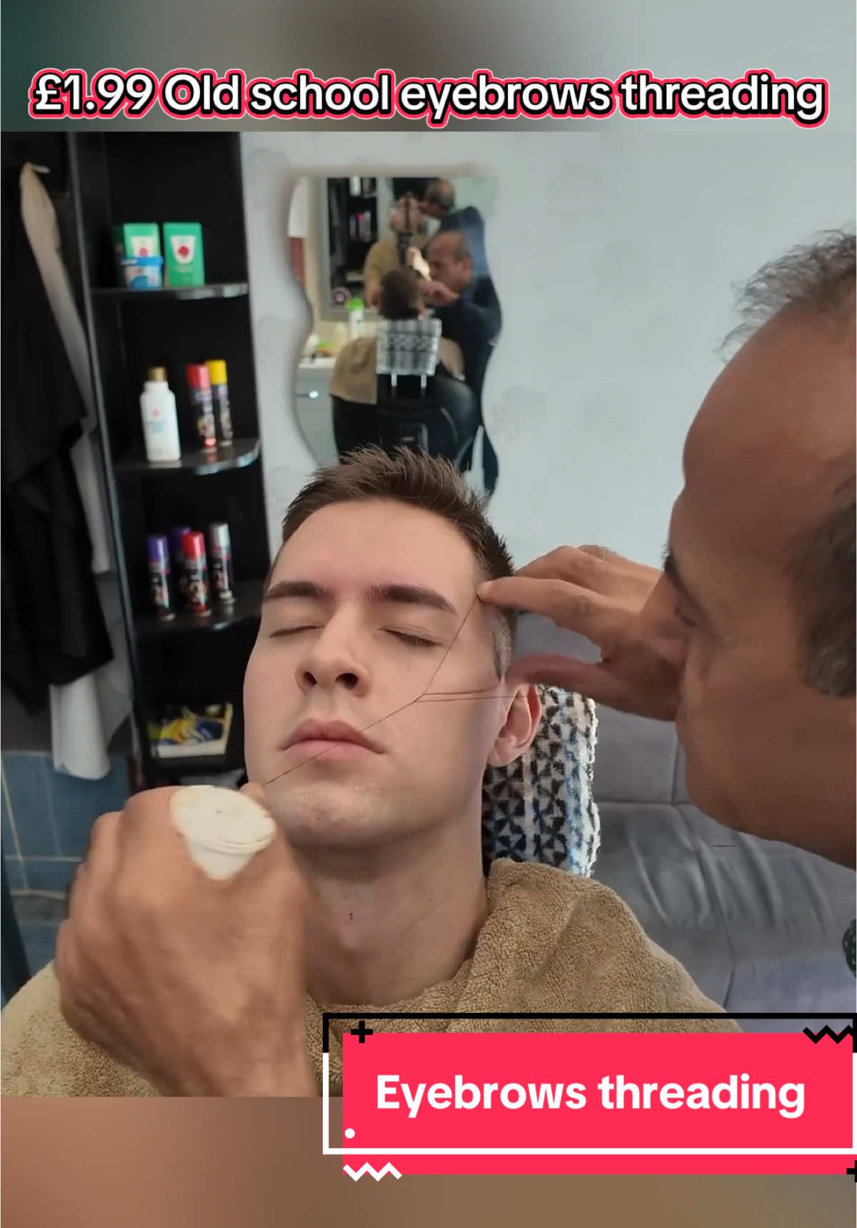 Out of 10 how relaxed are you? Enjoy this Old school eyebrows threading asmr #barber #asmrbarber #sleep #asmr #fyp #haircut #relaxingvideos #eyebrows #eyebrowshaping 