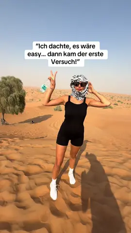 So easy war das nicht 😅 ig:Annamiltina #fy #fyp #dubai #sandboarding 