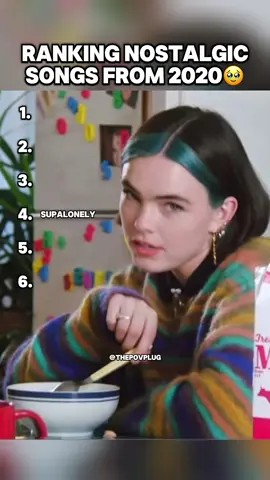RANKING NOSTALGIC SONGS FROM 2020🥹🥹 #nostalgia #2020 #music #fun #highschool 