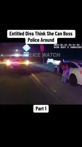 Entitled Diva Think She Can Boss Police Around #copsoftiktok #cops 