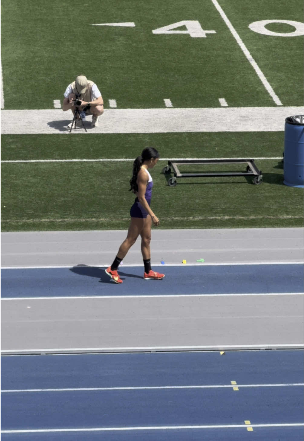 Nike debut!!! @Tara @Hunter Woodhall @The Woodhalls  #trackandfield #drakerelays #taradaviswoodhall #taradavis #longjump 