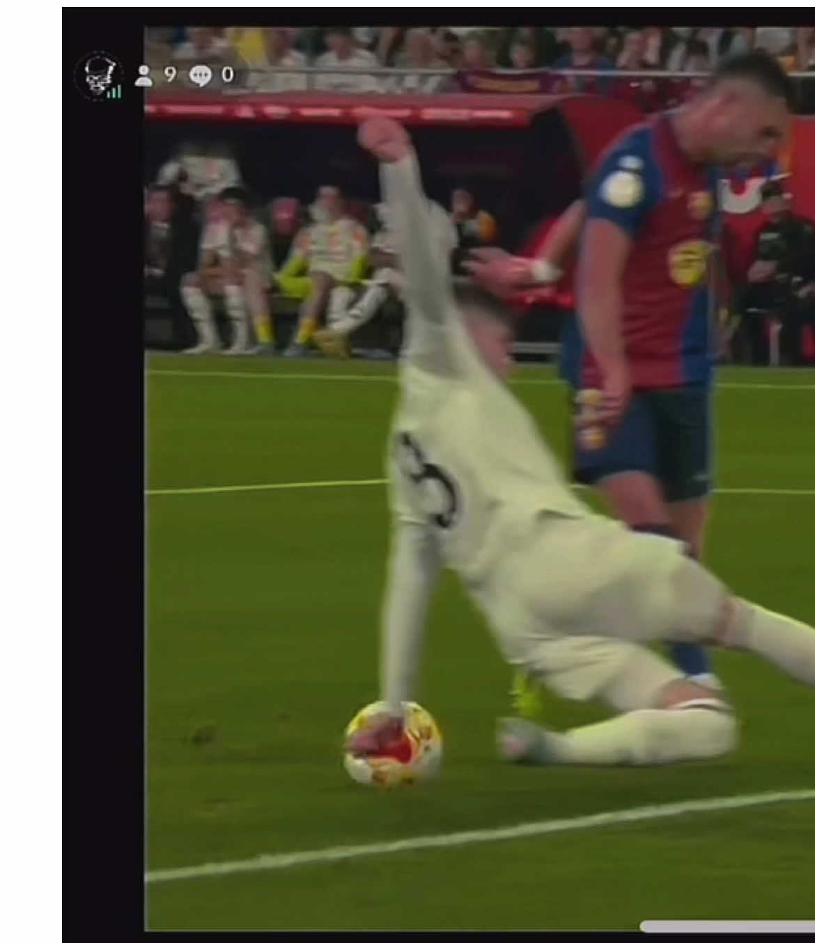 Handsball or no ? pinalti barca ? real madrid vs barcelona #realmadrid #barcelona #copadelrey 