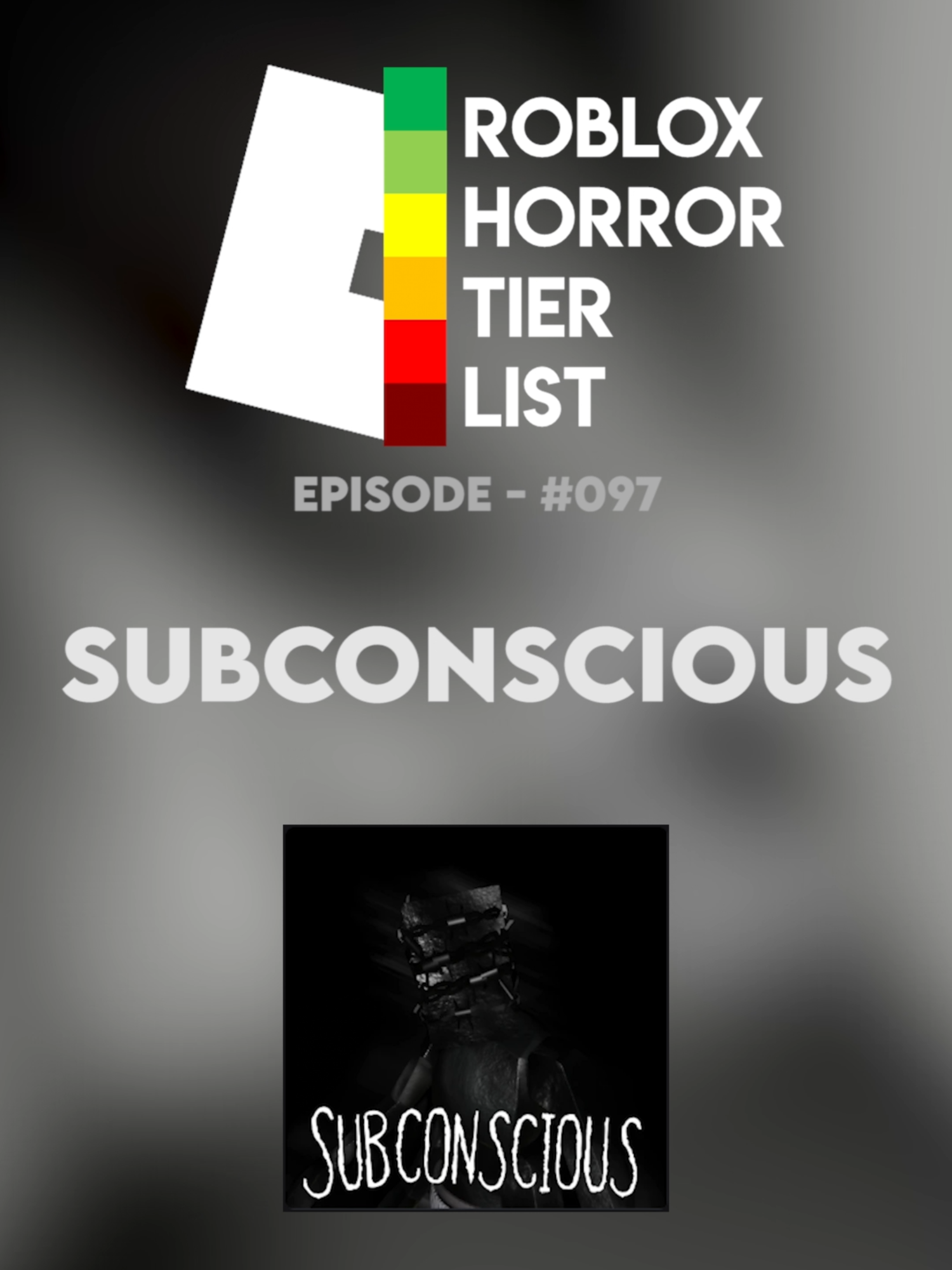 SUBCONSCIOUS - Roblox Horror Tier List #robloxhorror #robloxhorrortierlist #robloxfyp #robloxhorrorgame #fyp #robloxgames #robloxbackrooms #backroomsroblox