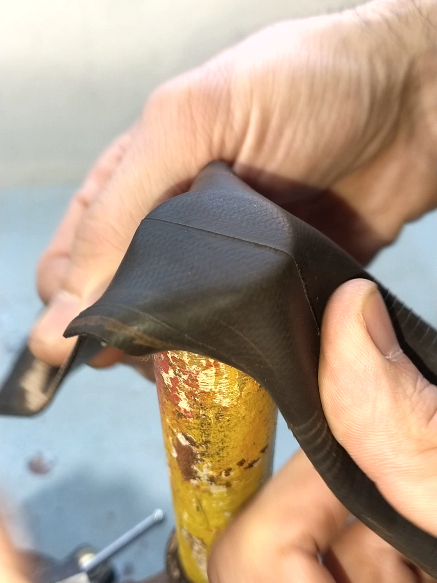 Every Plumber Should Know This Trick! How to Make a Round Rubber Gasket from a Bicycle Tube. DIY Plumbing Basics. Beginner's guide to plumbing #DIY #plumbing #tips #tricks #skills #howtomake