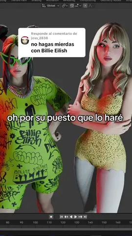 Respuesta a @joss_2838 #sabrinacarpenter #fortnite #blender #viral #anime #3d #render #videojuegos #bilieeilish 
