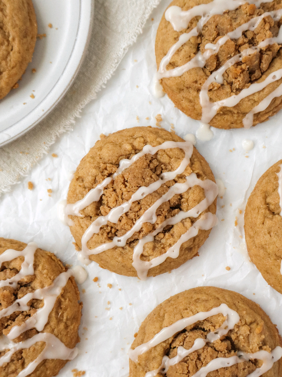 Coffee Cake Cookies #baking #cookies #dessert #coffeecakecookie #coffeecake 