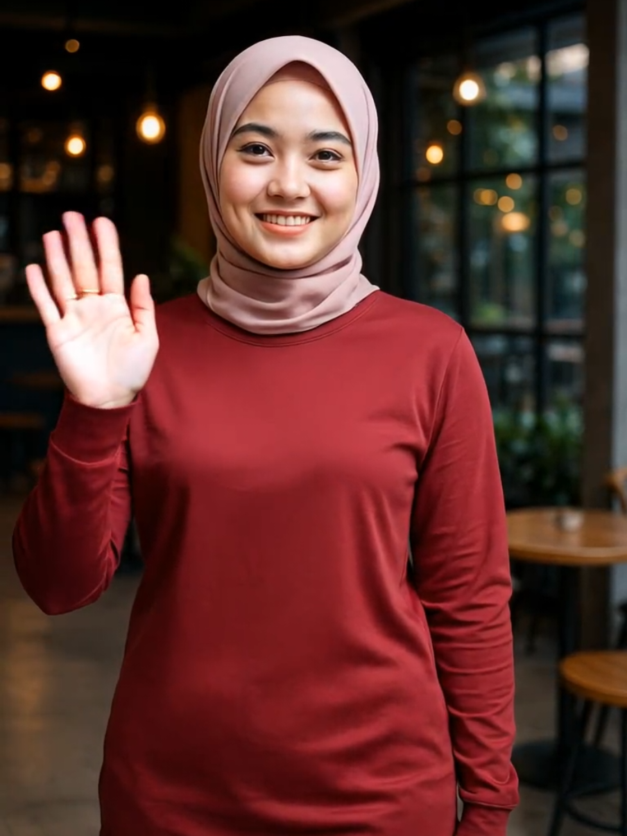 kaos lengan panjang polos