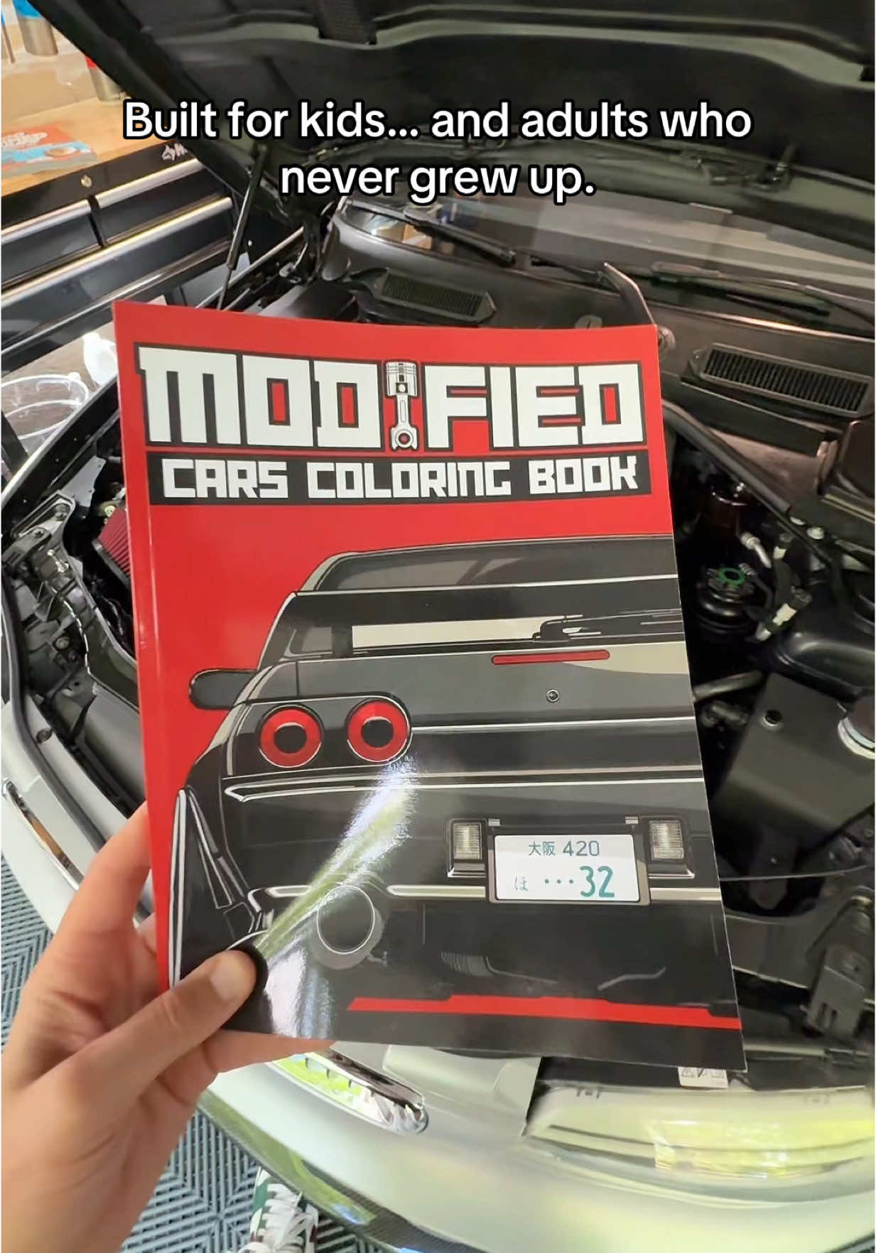 Normal coloring books? BORING. Modified Cars? NOW we’re talking. 🤌