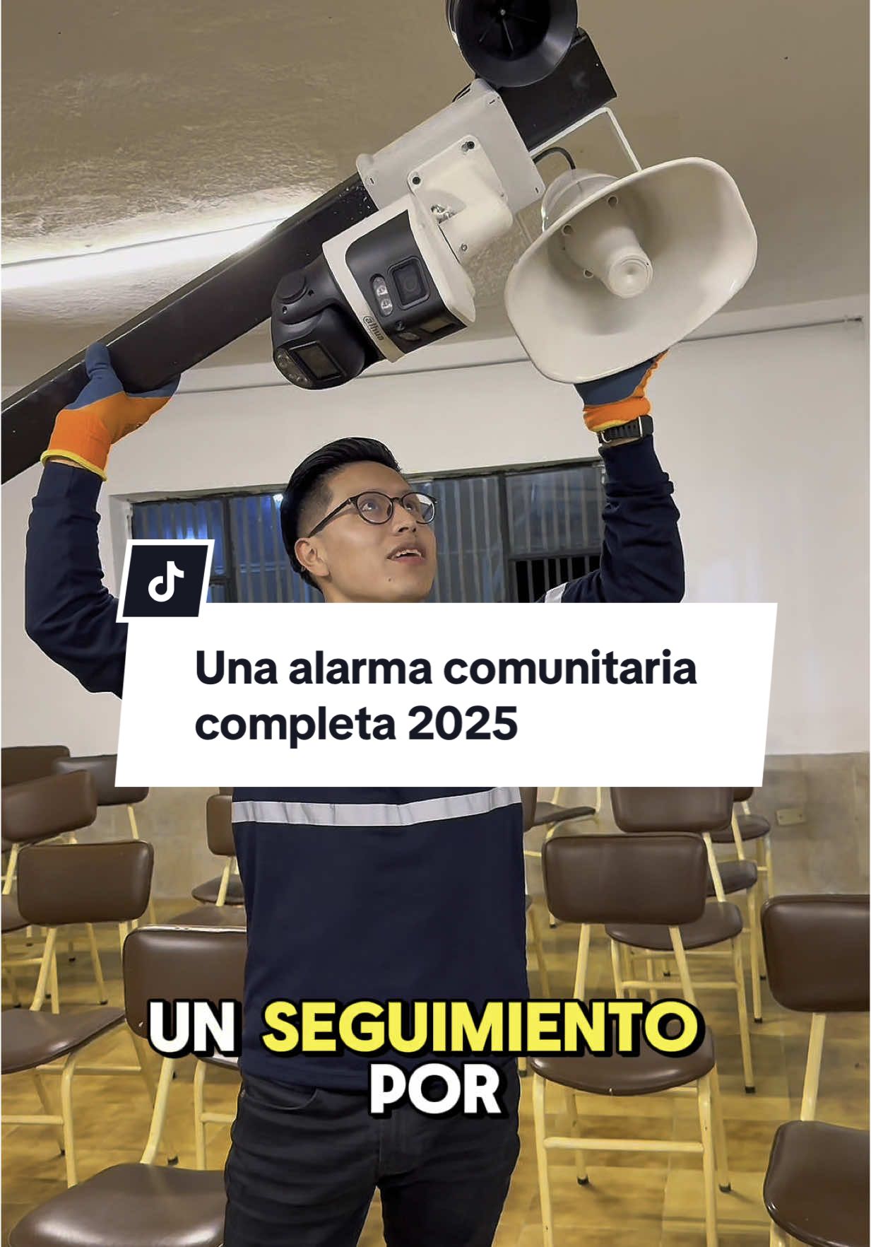 Tenemos algo mucho mejor que una Alarma Comunitaria, una Cámara con inteligencia artificial, visión activa, detección de placas, detección de rostros y comparación su visión hasta 100 m al cual está conectado a una Sirena de alta potencia con megafono y con audios pregrabados ##seguridad##venprotech##cctv##camarasdeseguridad##camaras##IA##viral##tioc##dahua