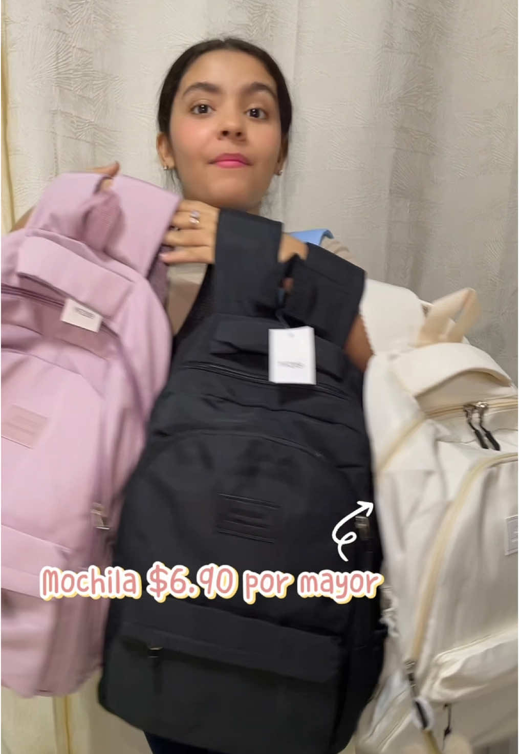 Llegaron las mochilas ✨🌸 ✅$8.50 por unidad 🤑 ✅$6.90 por docena 🤑🩷💕 #mochila #mochilaescolar #emprendimiento #mochilapormayor #manta #exuador🇪🇨 #destacame 