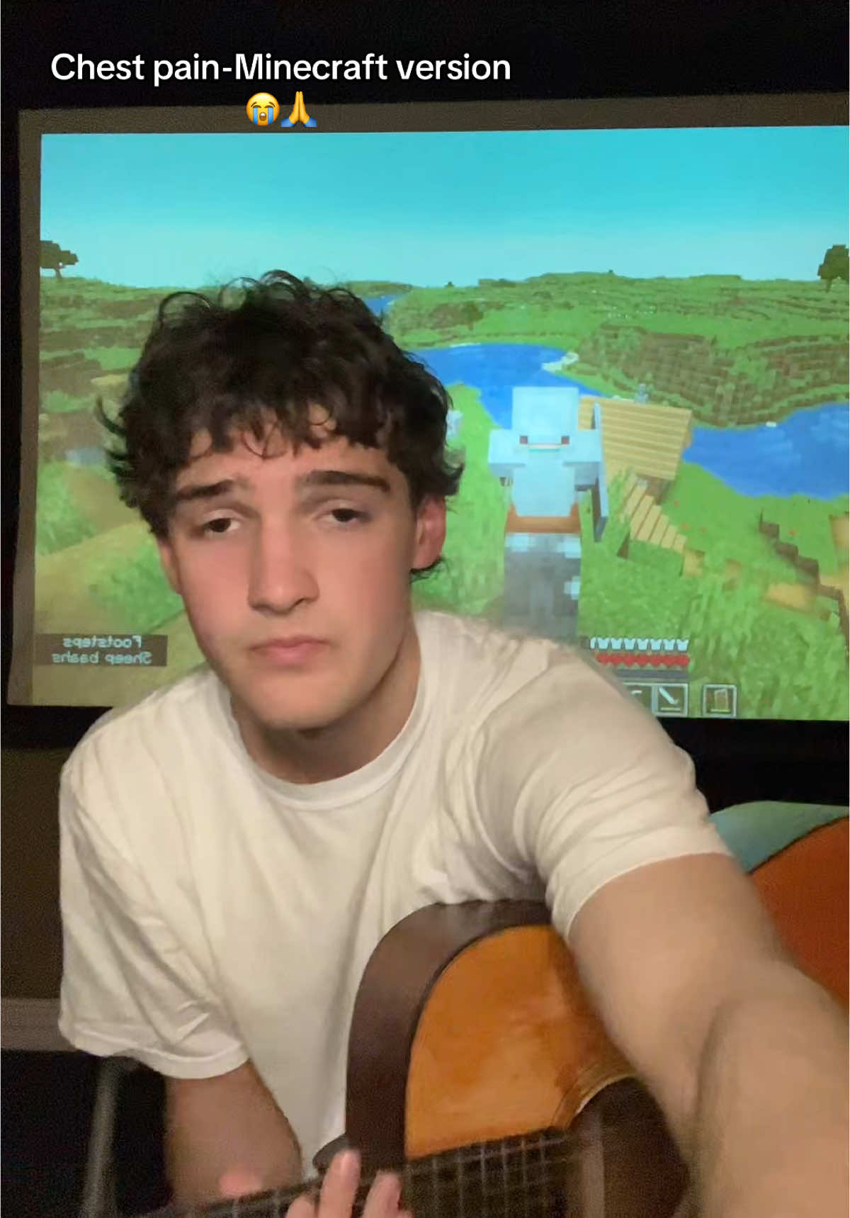 Chest pain I love Minecraft parody version cc:@Elliot Cox #fyp #xyzbca #foryoupage #coversong #songcover #guitarist #parody #brainrot #Minecraft #malcolmtodd 