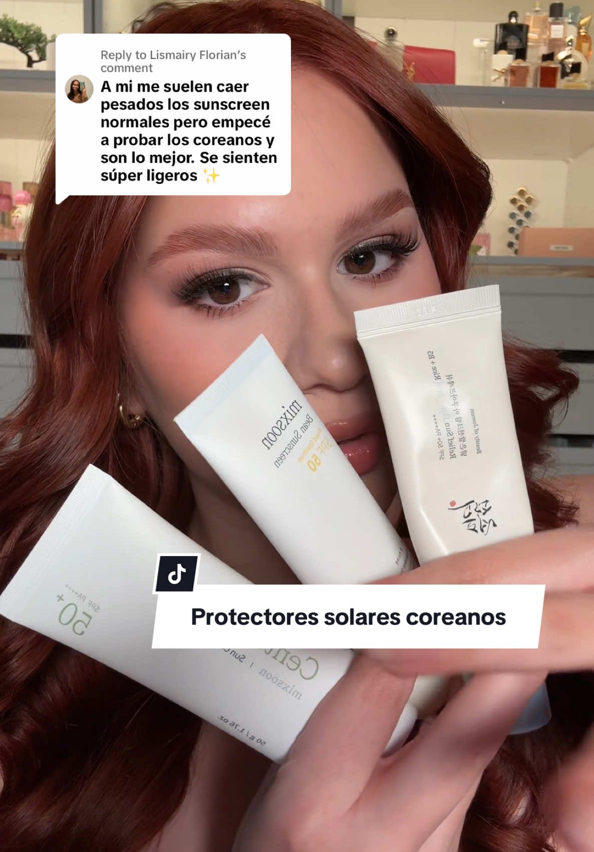 Replying to @Lismairy Florian se los voy a dejar en el carrito naranja ☝🏻 #koreansunscreen #koreanskincare #kbeauty 