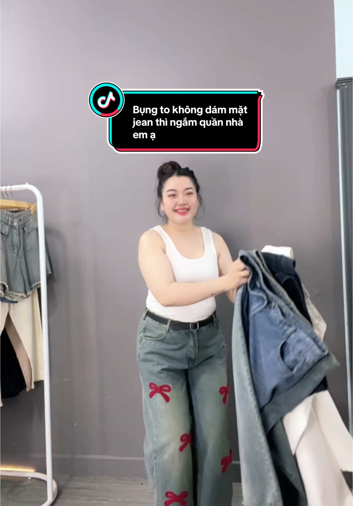 Quần jean ống rộng bigsize đủ  kiểu cho nữ #conhobigsize #reviewbigsize #quanaobigsize #mặclàgầy #chebungdinh #thờitrangbigsize #reviewdodep #OOTD #reviewdodep #phoidoxinh 