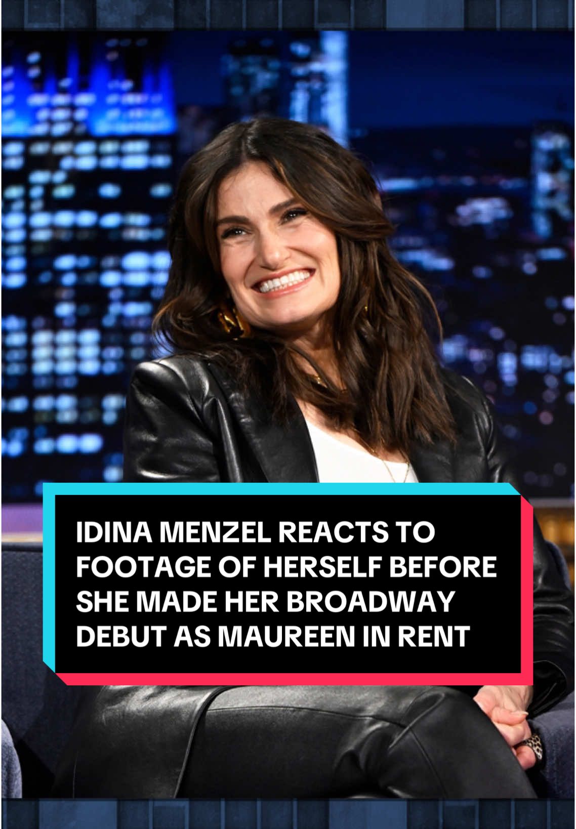@Idina Menzel reacts to footage of herself before she made her Broadway debut as Maureen in Rent in 1996! #FallonTonight #TonightShow #IdinaMenzel #Rent #JimmyFallon 
