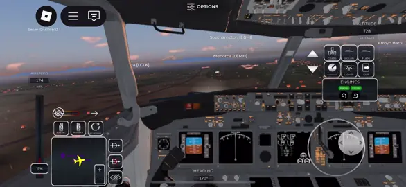 Landing on mobile at EGHI❤️‍🔥#plane #fyp #projectflight #roblox #mobileflightsim #landing 