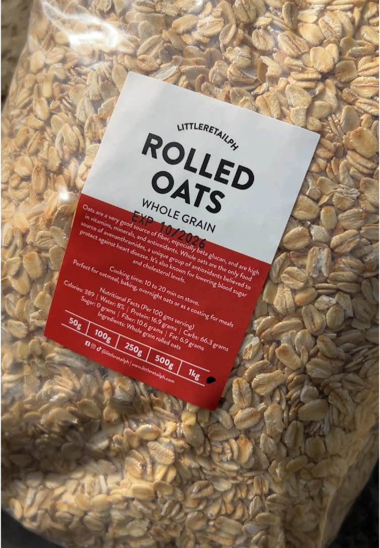Wolled Oats Benefits #rolledoats #littleretailph #gym #GymTok #Running #fyp #fyppppppppppppppppppppppp #oatmeal #overnightoats 