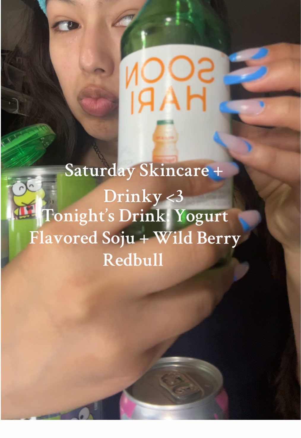 Started missing my study abroad friends at the end 🥹not a day goes by where I don’t think of them | Products used: @medicube global Zero Pore 2.0 Toner Pads, Bubble Acne Spot Treatment, Axis-Y Dark Spot Serum (not shown) | #nightroutine #gurwm #skincare #nightskincare #skincareroutine #soju #sojuredbull #sojudrinks #kbeauty #kbeautyskincare #kbeautyskincareproducts #acne #saturdaynight 