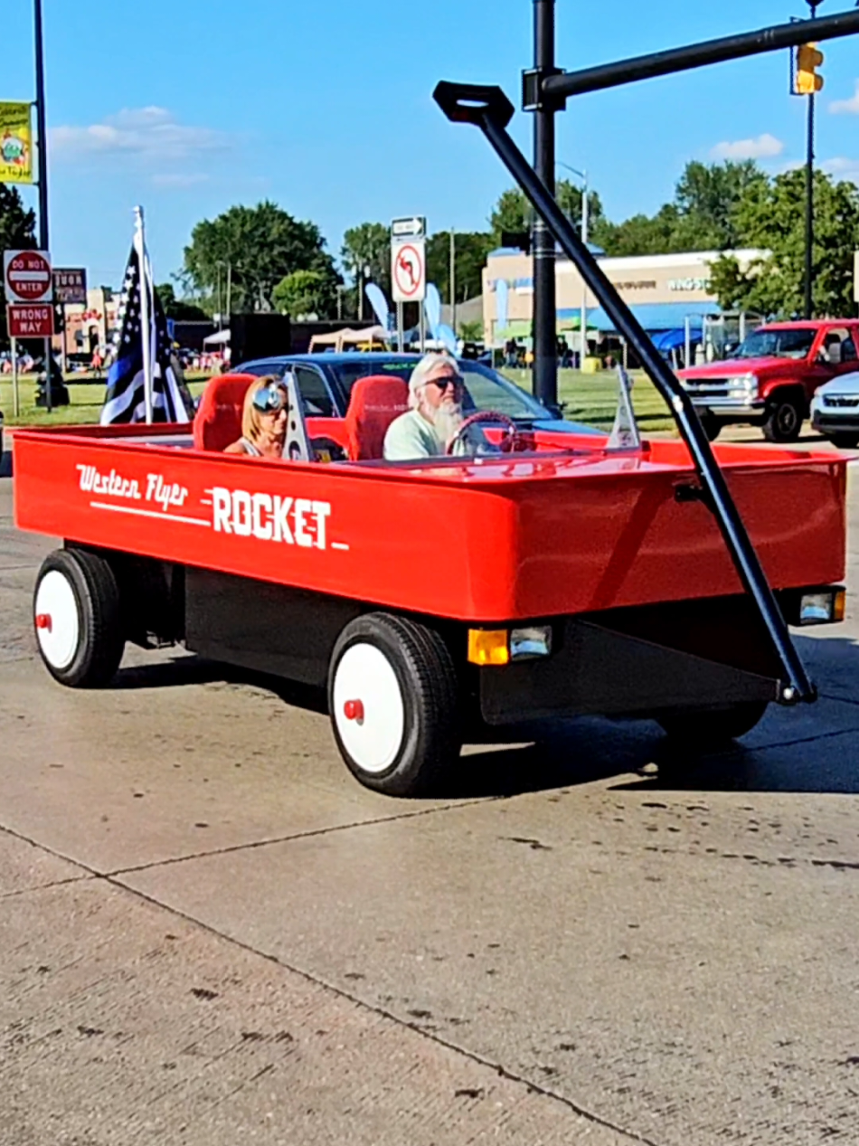 Western Flyer Rocket Red Wagon Car Drive By Engine Sound Telegraph Cruise 2024
