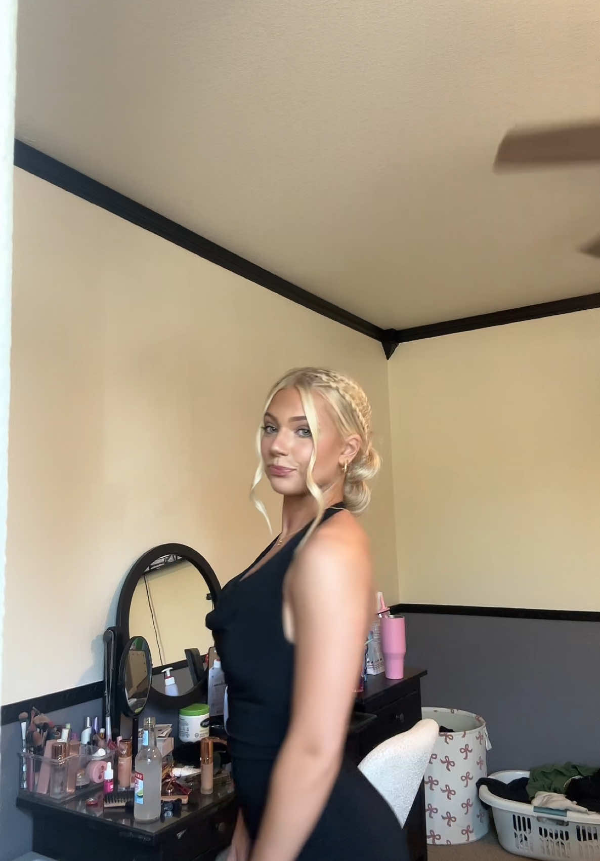 Prom #2 #seniorprom #fyp #blackdress #transition