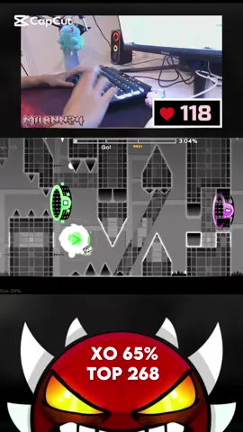 xo 65% new hardest en stream #geometrydash #gd #viral #fyp #extremedemon #xd #milangd 