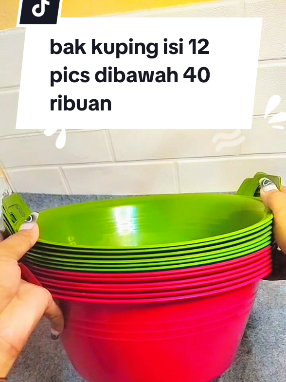 bak kuping isi 12 pics secakep ini dibawah 40 ribuan besti 😍👇 bak yg multifungsi bgt dan berguna dirumah 😍👇 #bakkupingplastik #bakkupingplastikmurah #bakkupingjumbo #bakkupinglusinan #bakkupingantipecah #bakkupingantipecah #rekomendasibaskom 