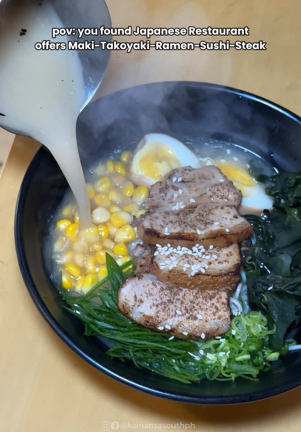 pov: you found Japanese Restaurant offers Maki-Takoyaki-Ramen-Sushi-Steak #fyp #sushikenzie #imus 