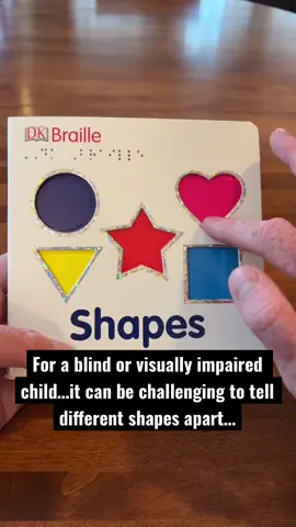 Tactile Shapes Book…For Blind And Visually Impaired Children. #Book #Children #Blind #Braille