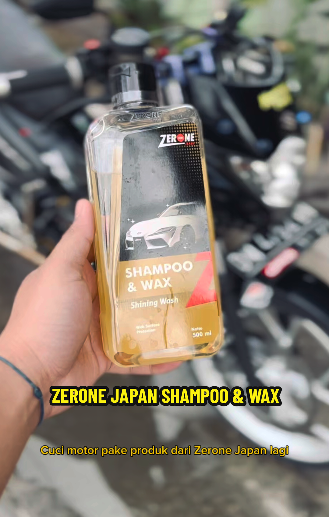 Sabun cuci kendaraan dari Zerone Japan , sudah ph balance aman untuk body motor dan mobil , isi 500 Ml , sudah free busa sponsd , buruan Cekout #zeronejapan #sabunviral #sabuncucimotor #sabuncucimobil #sabuncucikendaraan #shampoowax #fyp #tiktokviral #viral 