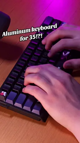Aluminum for 35!?! The xvx h61 is a budget keyboard with an aluminum case. Aluminum keyboards usually cost around 70, so this is a crazy good deal. #creamykeyboard #keyboard #h61 #xvx 