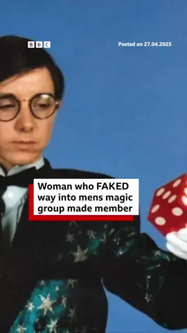 The Magic Circle currently has around 1,700 members, of which only 5% are women. #Magic #Magician #MagicCircle #Disguise #Trick #London #UK #BBCNews